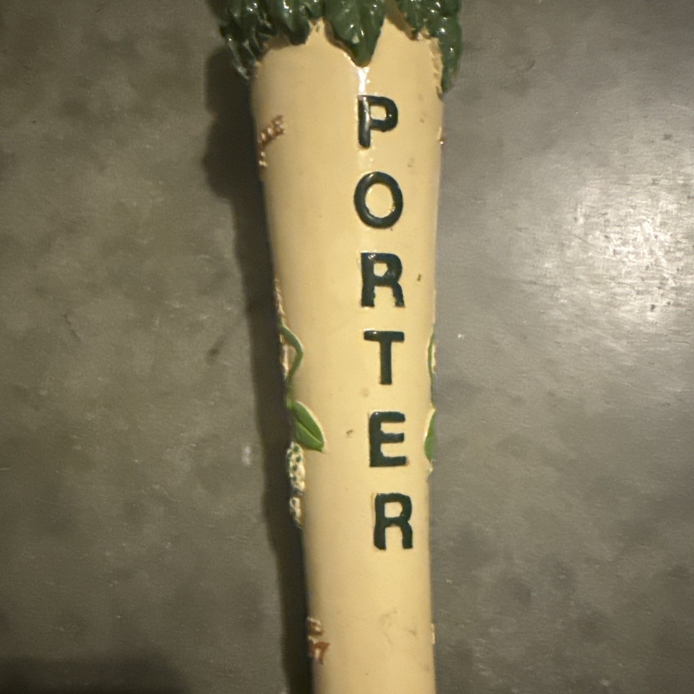 Green Man Brewing Porter Beer Tap Handle Figural Beer Tap Handle - Picture 3 of 8